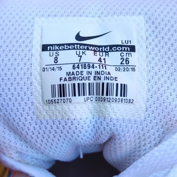 Nike Priority Low Custom 2015 Sz 8 Sneakers 641894-111 - Picture 13 of 14